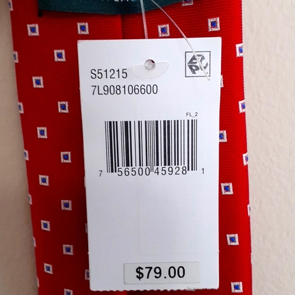 Ralph Lauren Red Silk Tie - Picture 3 of 3
